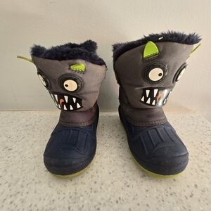 Cat & Jack Kids Monster Boots - Blue and Gray